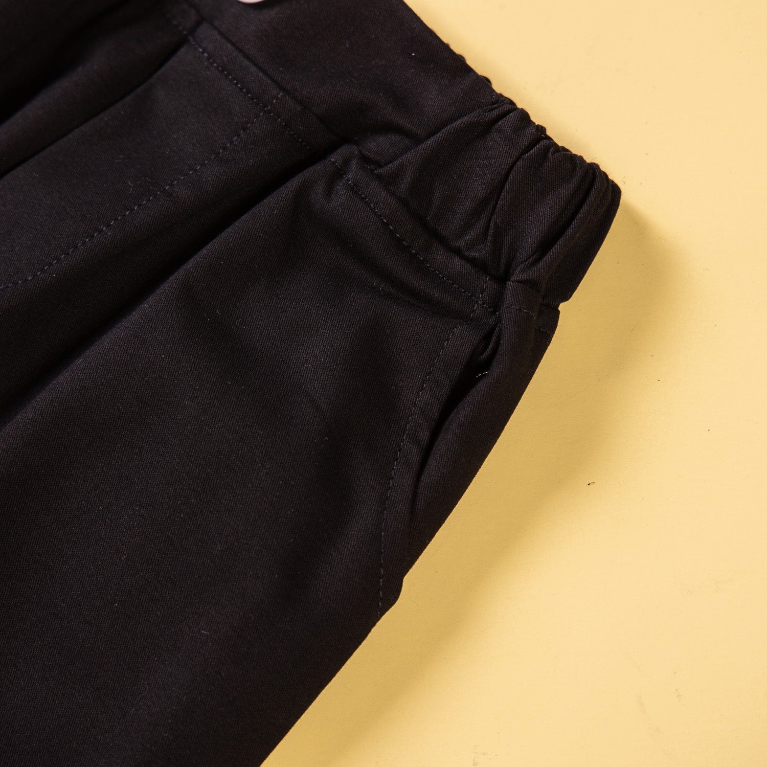Boys Black Colourblocked Pure Cotton Shirt with Trousers