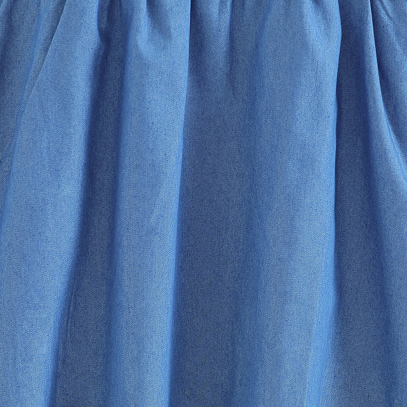 Shirt Collar Long Sleeves Fit & Flare Dress
