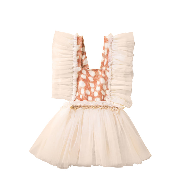 Infant Girls Beige Printed Bodysuit