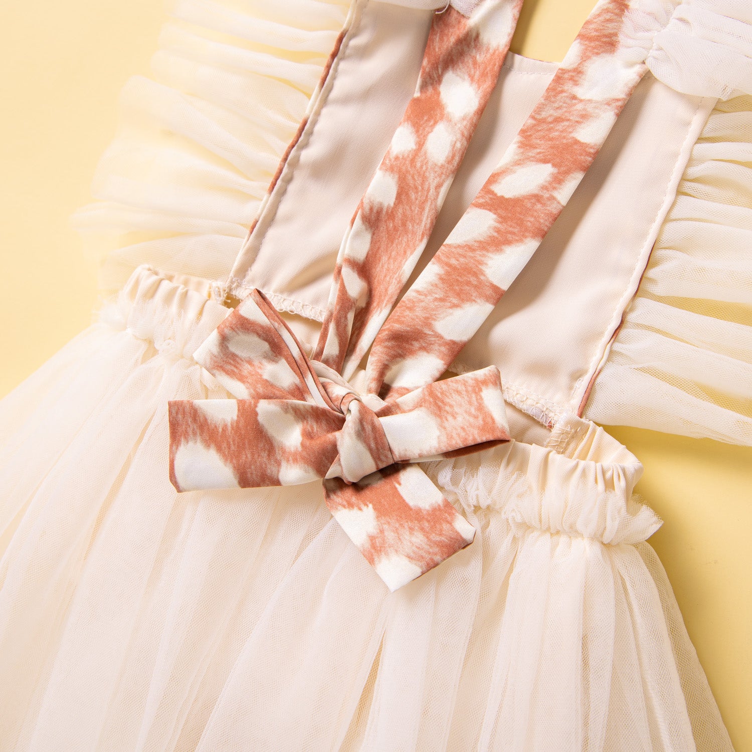 Infant Girls Beige Printed Bodysuit