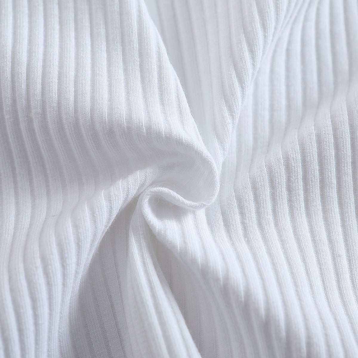 White & Blue Cotton Striped Knee Length Pinafore Dress