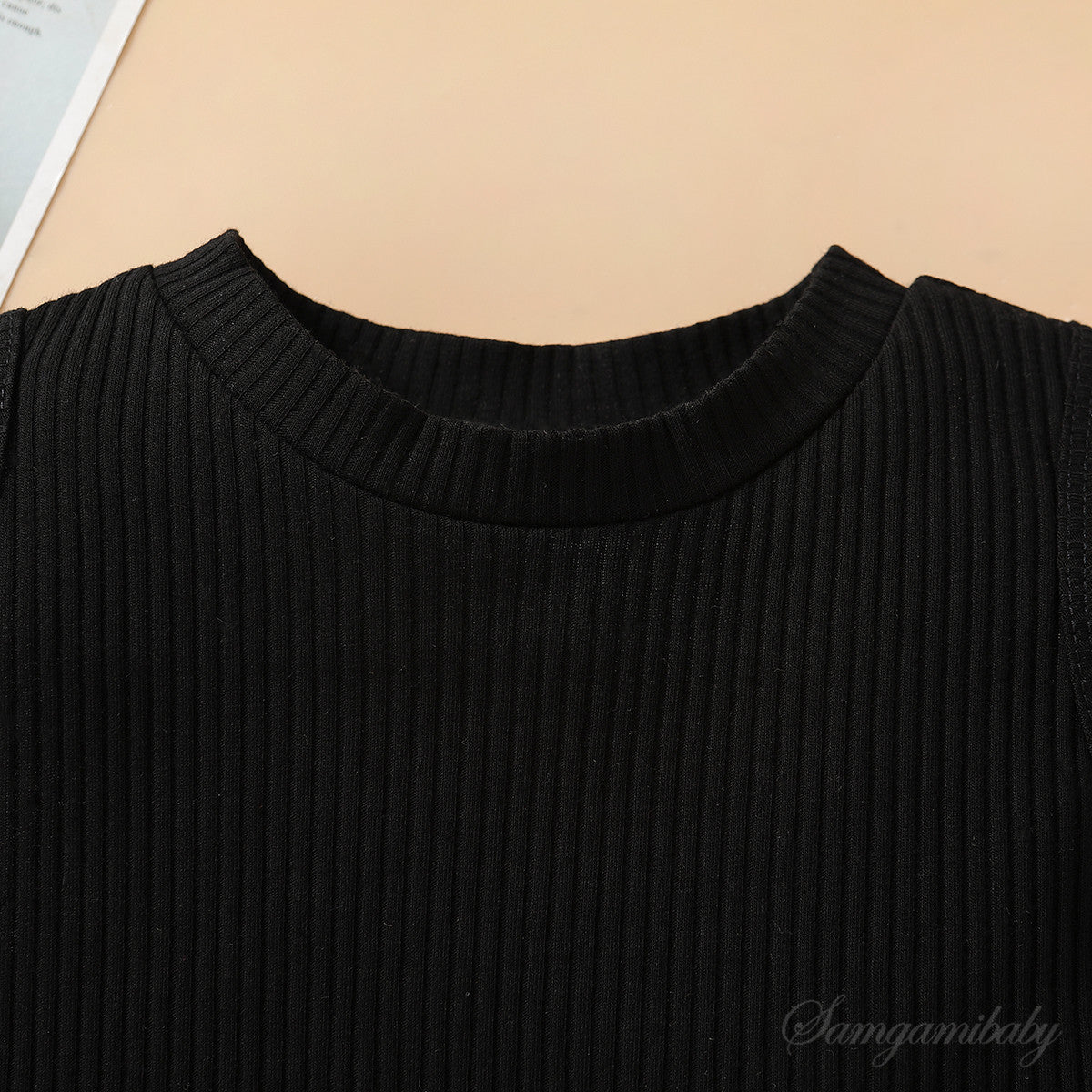 Girls Black Top with Jeans
