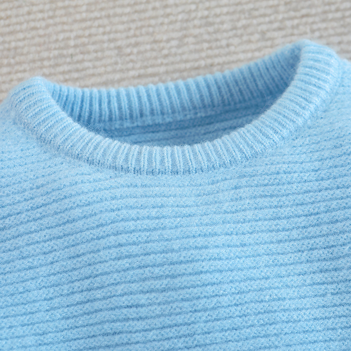 Boys Ribbed Cotton Pullover