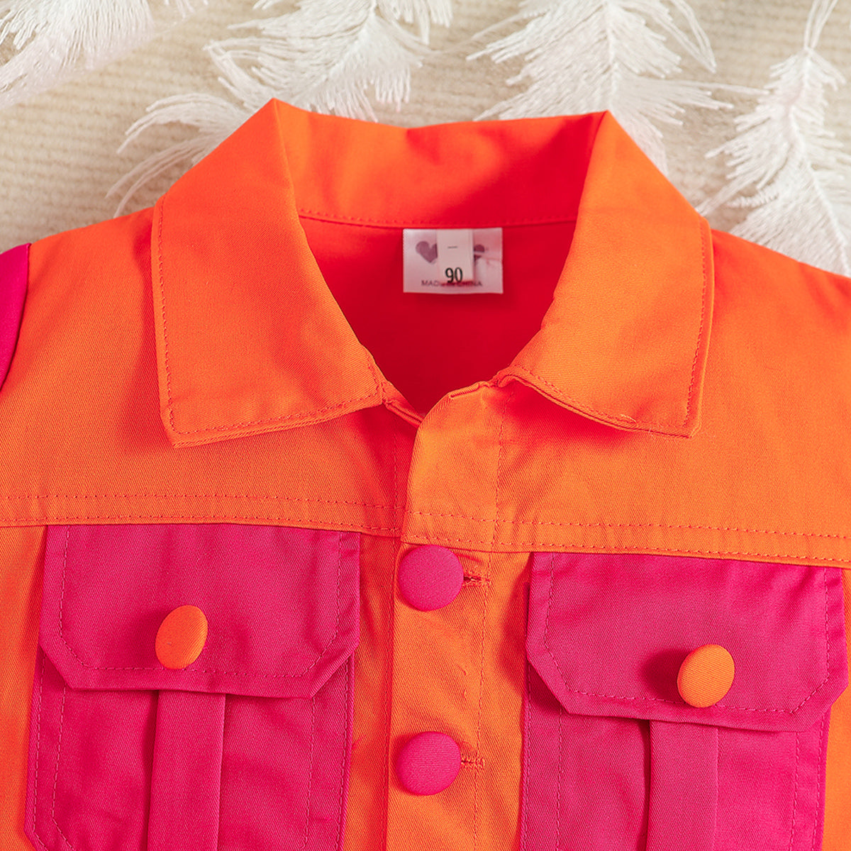 Girls Colourblocked Shirt with Shorts