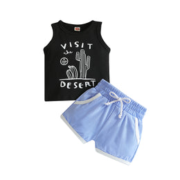Boys Printed Top with Shorts