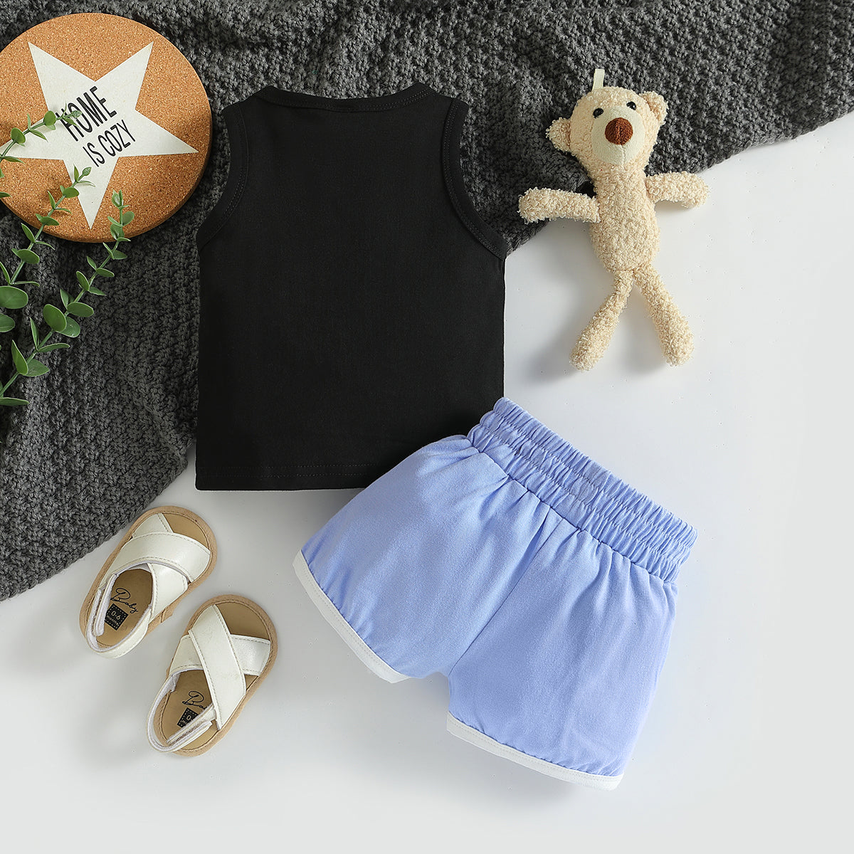 Boys Printed Top with Shorts