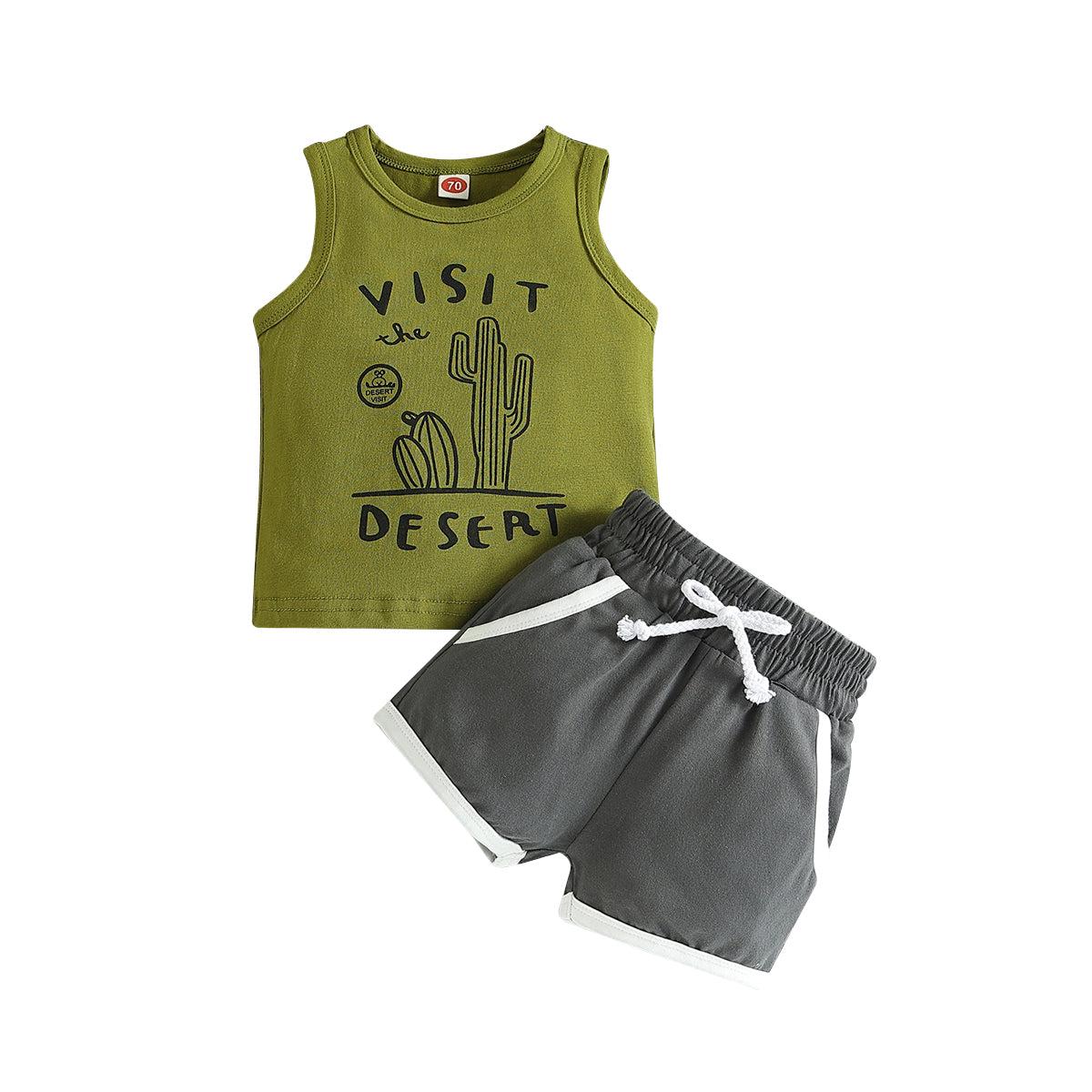 Boys Printed Top with Shorts