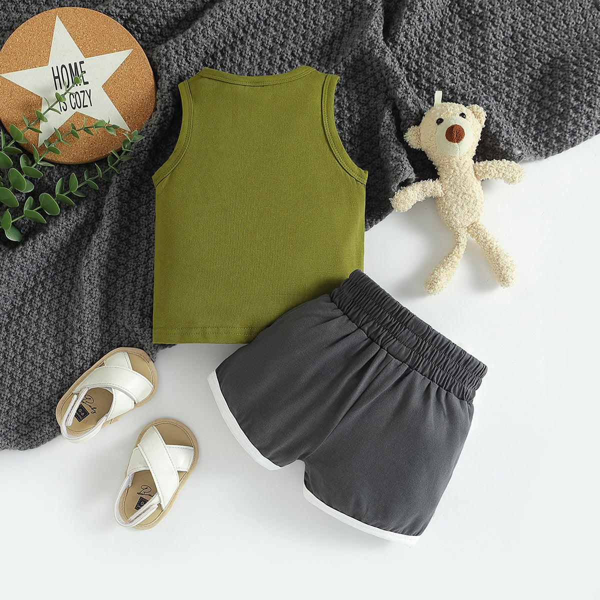 Boys Printed Top with Shorts