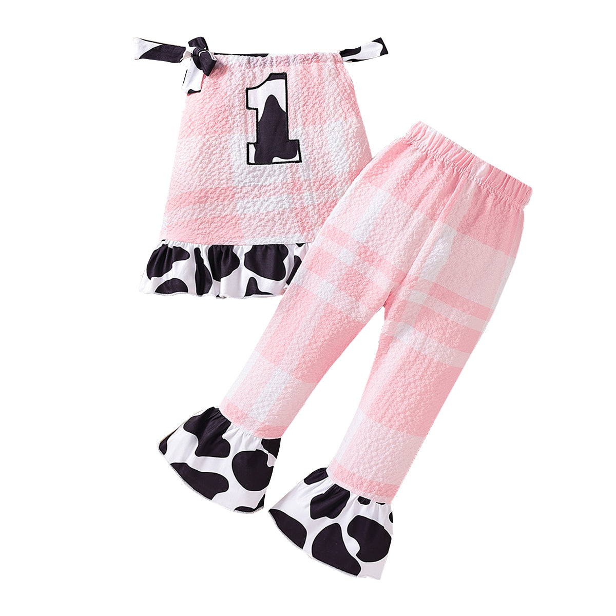 Girls Printed Top with Trousers