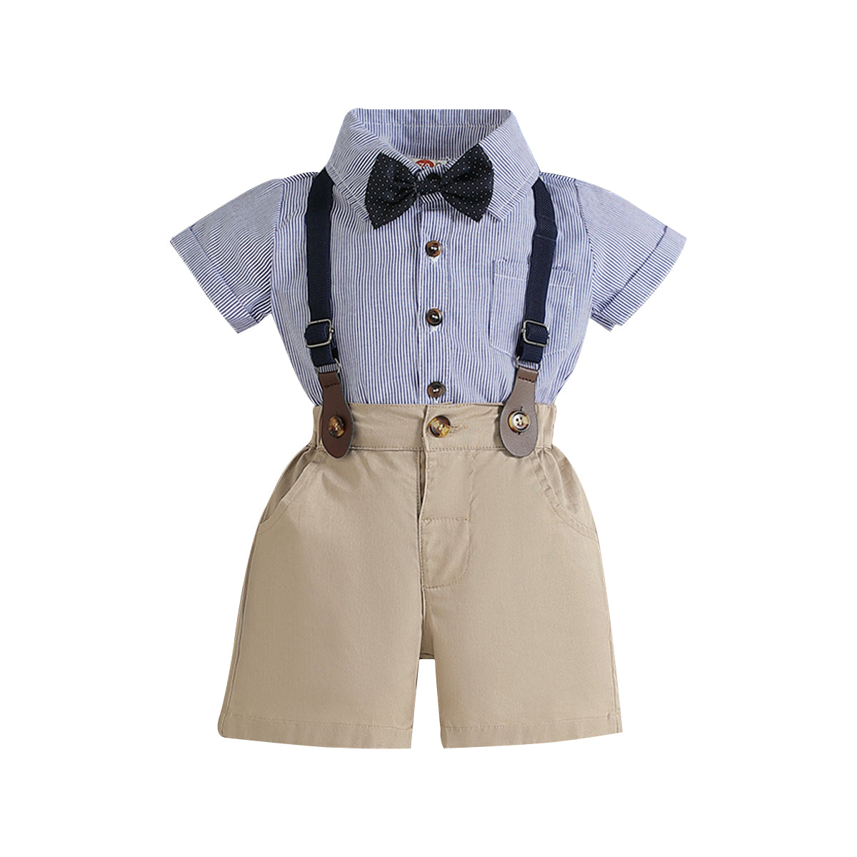Boys Striped Shirt with Shorts
