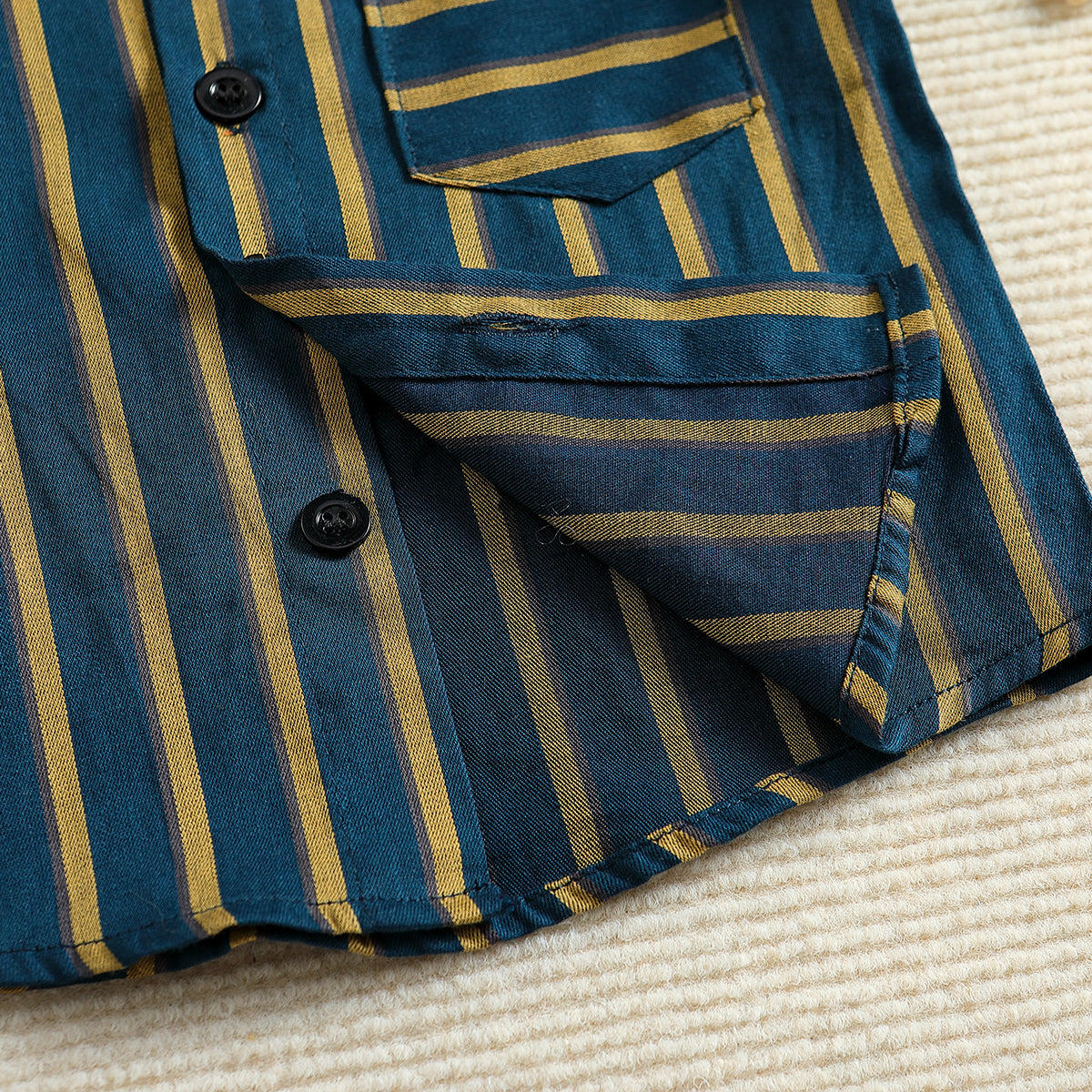 Boys Striped Shirt with Shorts