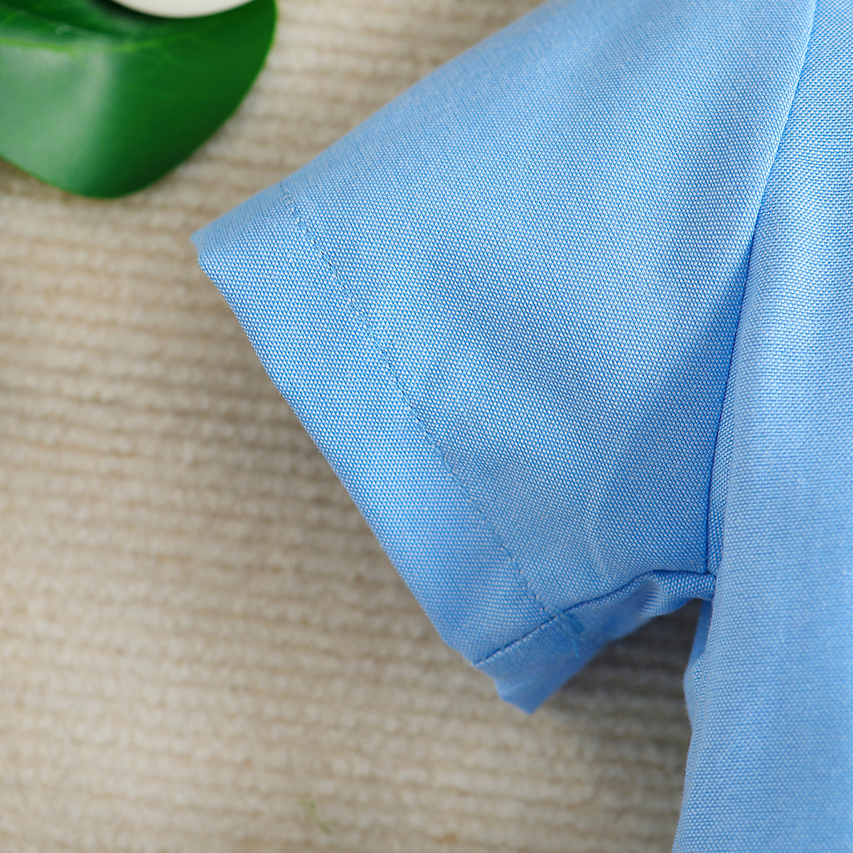 Boys Blue Shirt Collar Shirt with Jeans