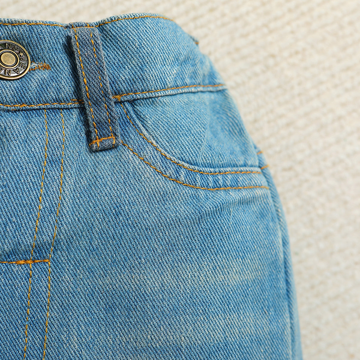 Boys Blue Shirt Collar Shirt with Jeans