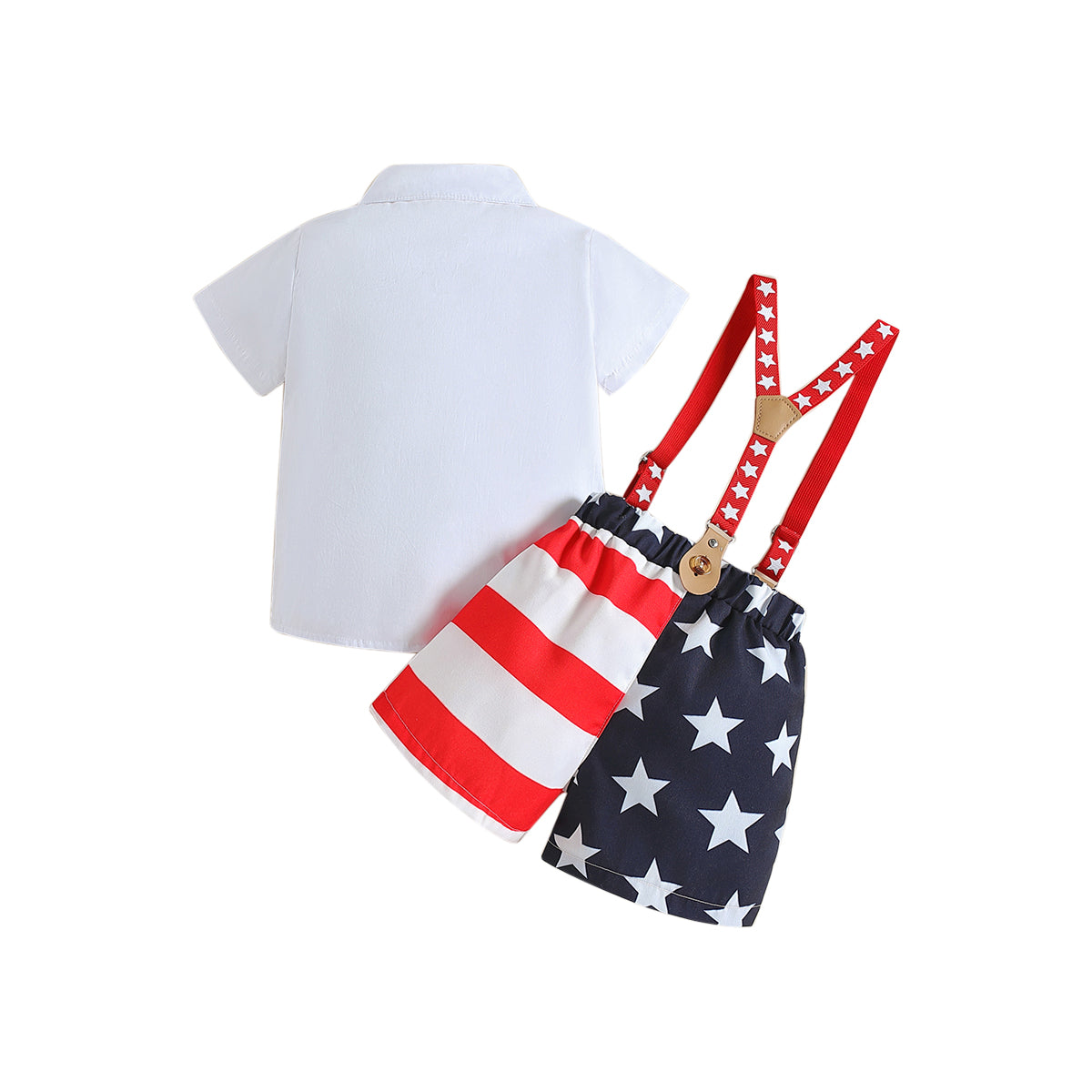 Boys White & Blue Shirt with Shorts