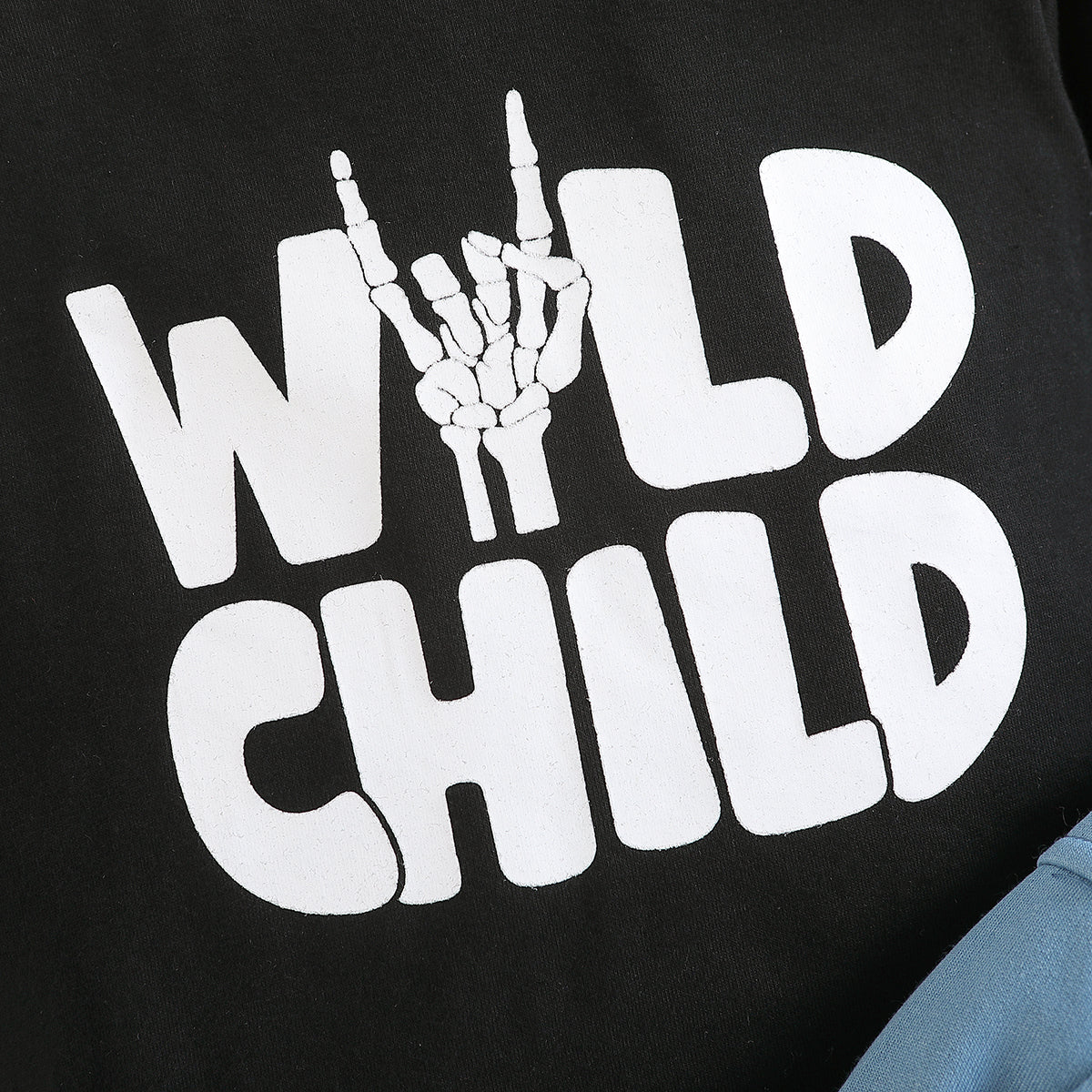 Boys Blue & Black T-shirt With Joggers