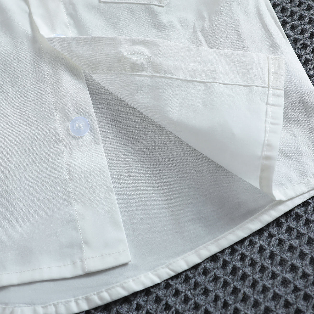 Boys White Shirt with Shorts