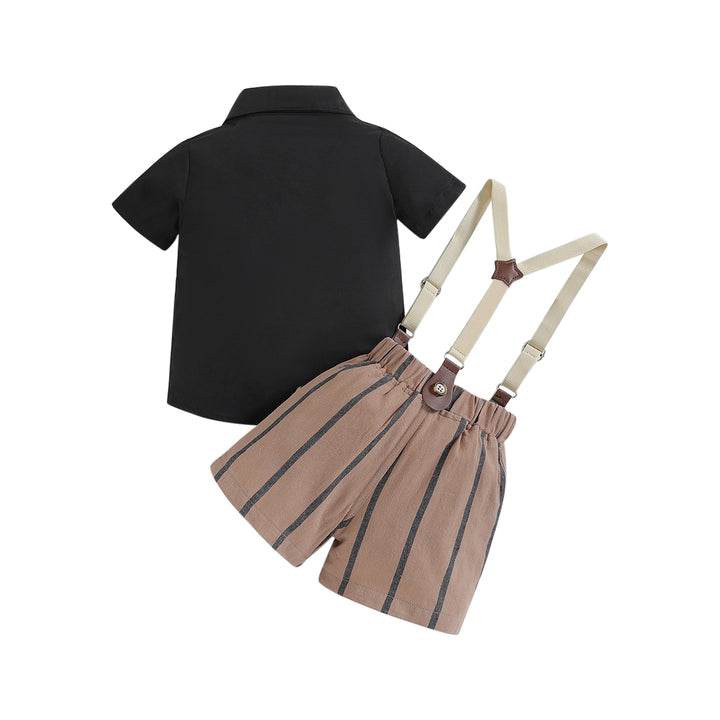 Boys Black Shirt With Shorts