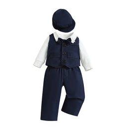 Boys Navy Blue Shirt With Trousers