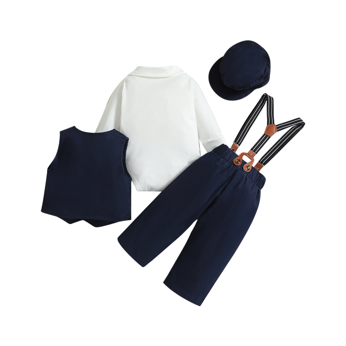 Boys Navy Blue Shirt With Trousers