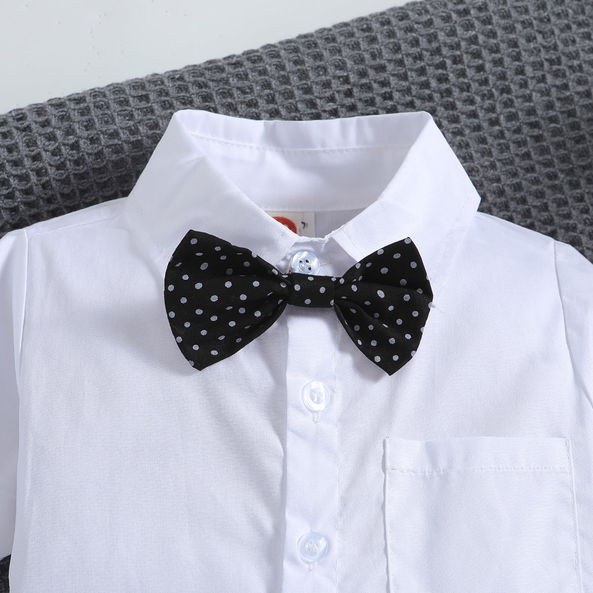 Boys Shirt with Shorts & Suspenders