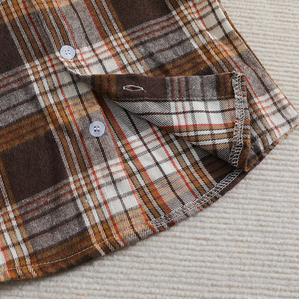 Boys Red Checked Shirt with Trousers
