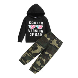 Boys Typography Printed Coat With Pyjamas