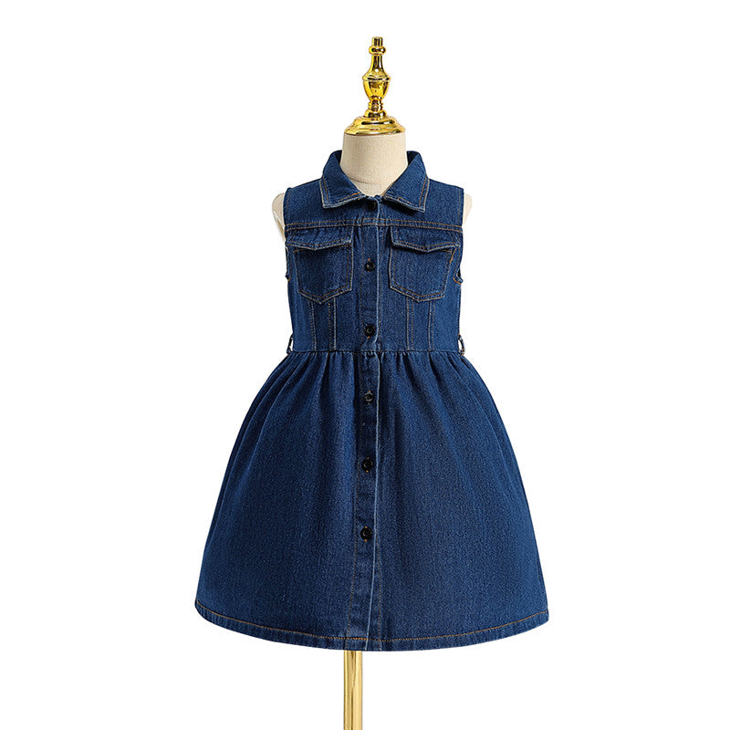 Girls Shirt Midi Dress