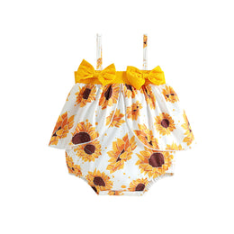 Kids Infant Girls Printed Sleeveless Bodysuit