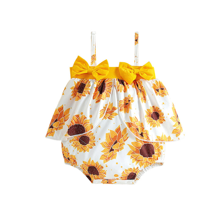 Kids Infant Girls Printed Sleeveless Bodysuit