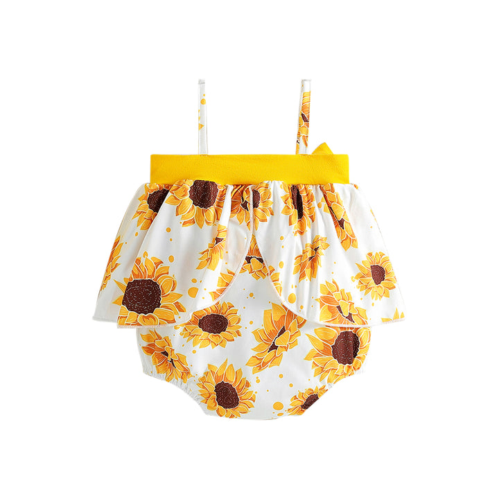 Kids Infant Girls Printed Sleeveless Bodysuit