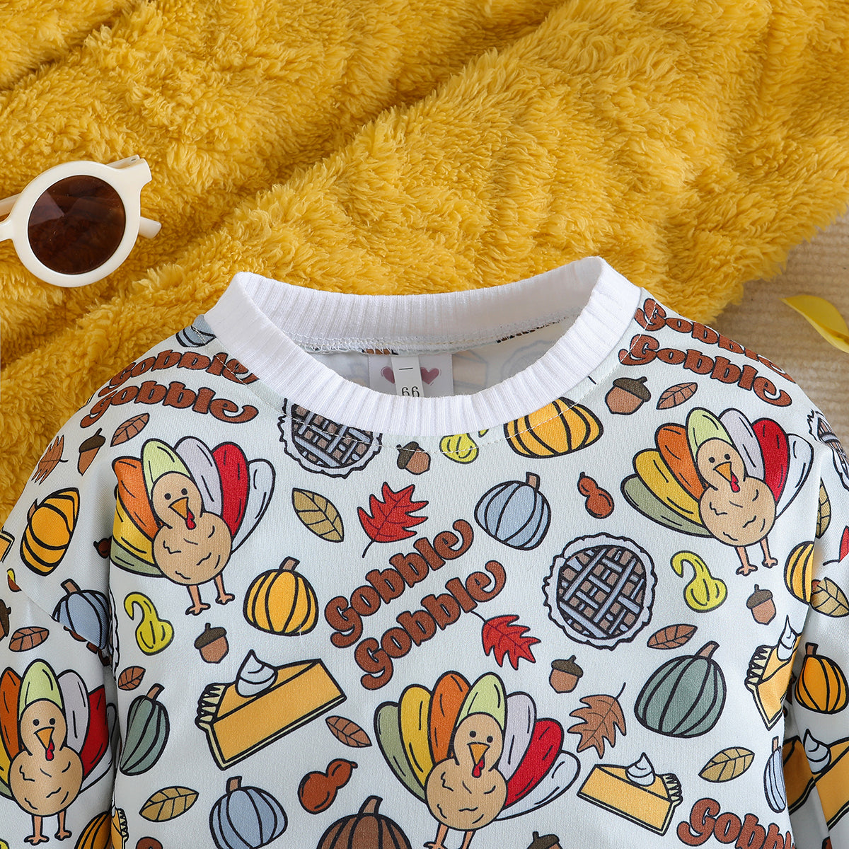 Infant Boys Blue & Beige Printed Cotton Bodysuit
