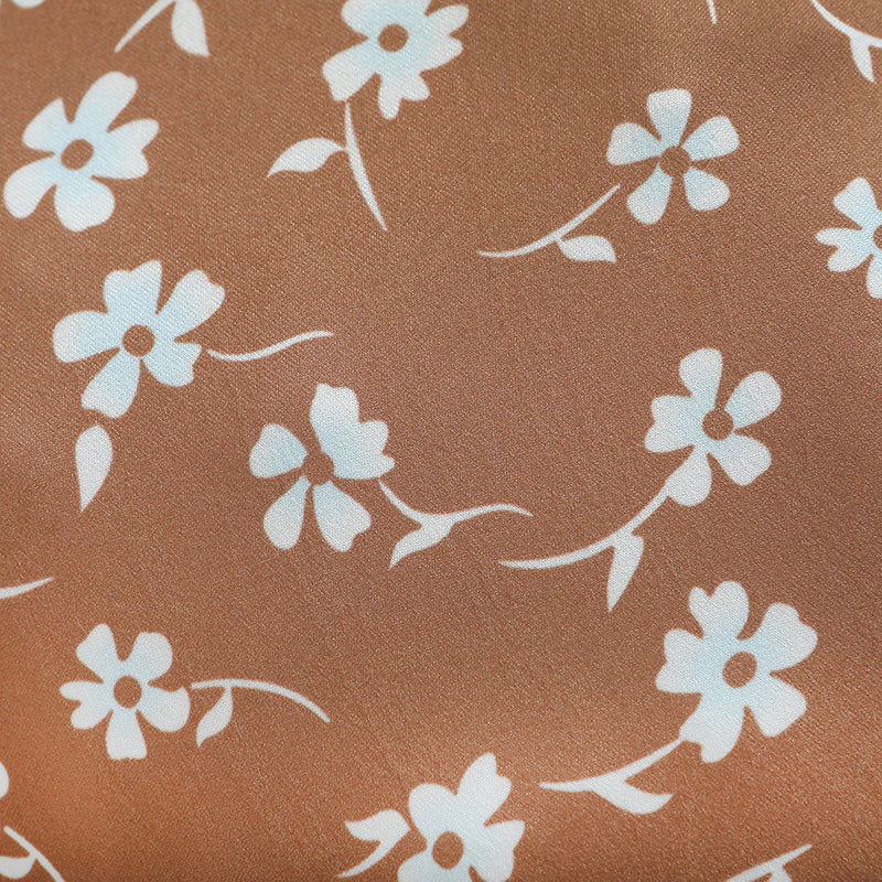 Infants Girls Brown  Printed Cotton Bodysuit