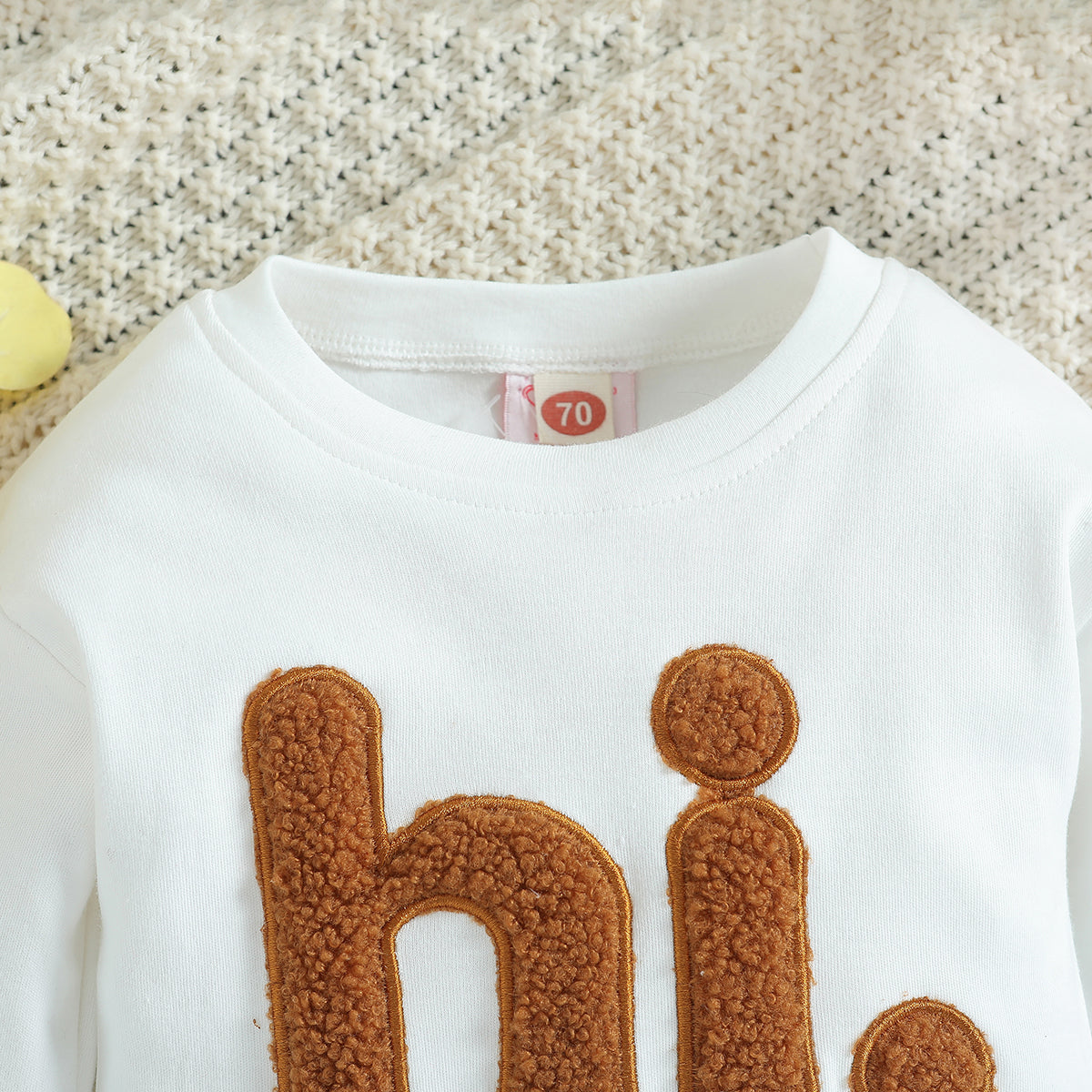 White Infant Boys Self-Design Cotton Bodysuit