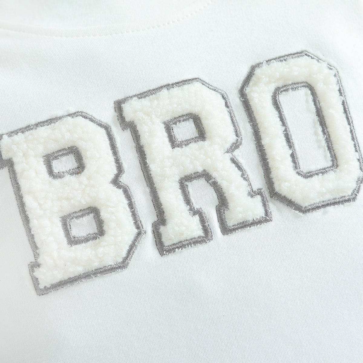 Infants White Embroidered Cotton Bodysuit
