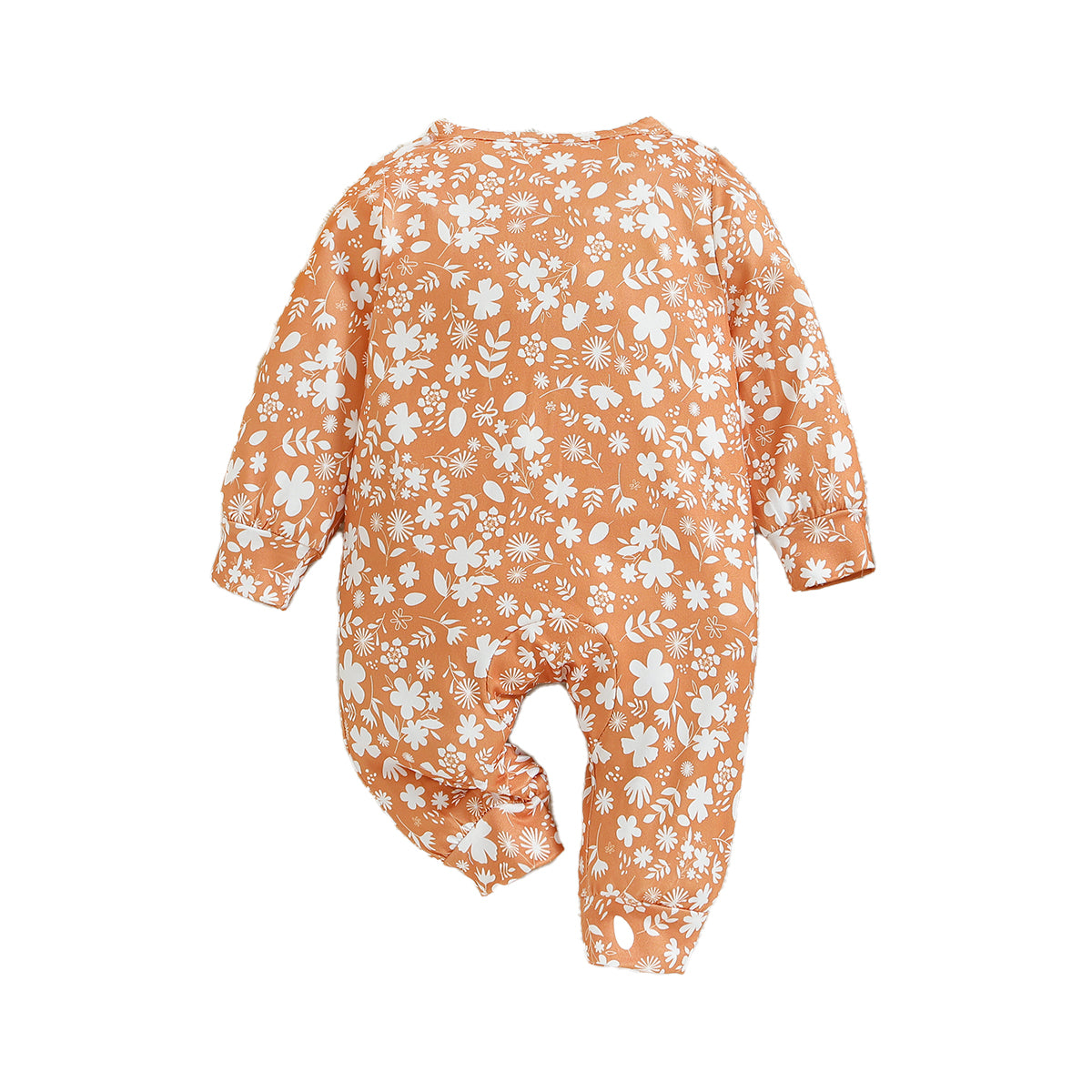 Girls Floral Printed Cotton Rompers