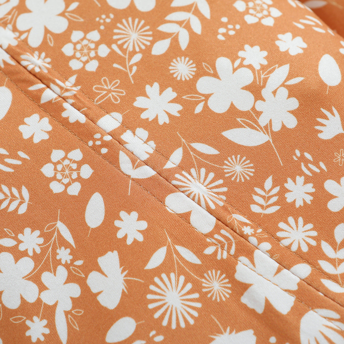 Girls Floral Printed Cotton Rompers