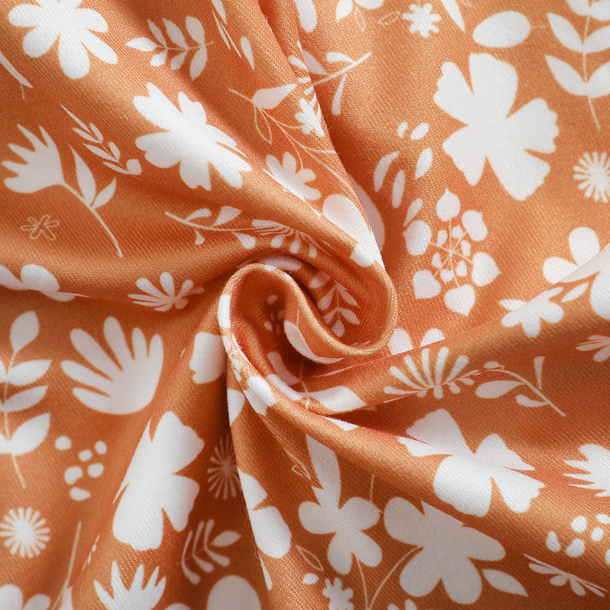 Girls Floral Printed Cotton Rompers