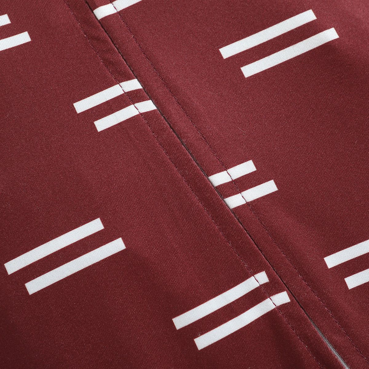 Infant Boys Maroon Printed Cotton Rompers