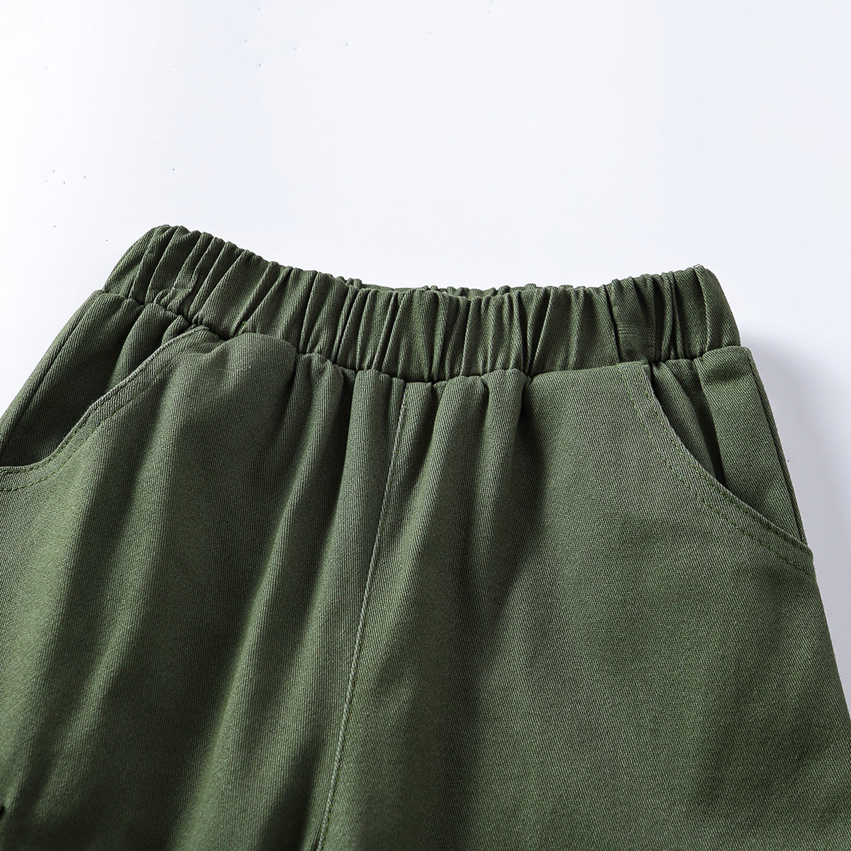 Boys Mid Rise Easy Wash Cargos