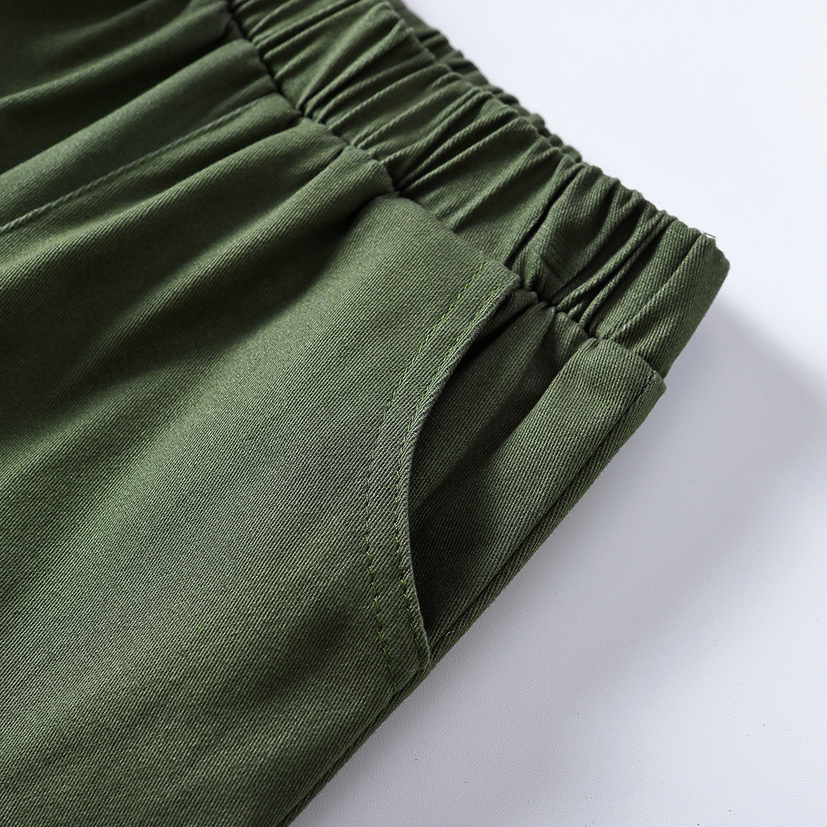 Boys Mid Rise Easy Wash Cargos