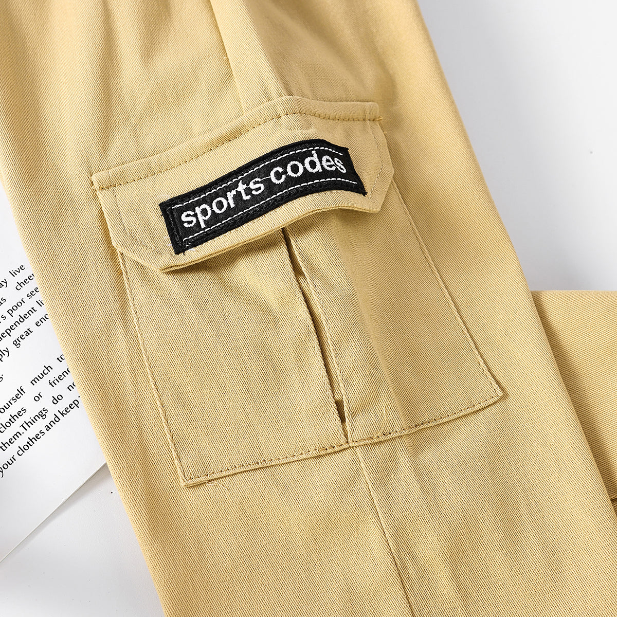 Boys Khaki Easy Wash Cargos Trousers