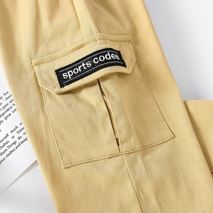 Boys Khaki Easy Wash Cargos Trousers