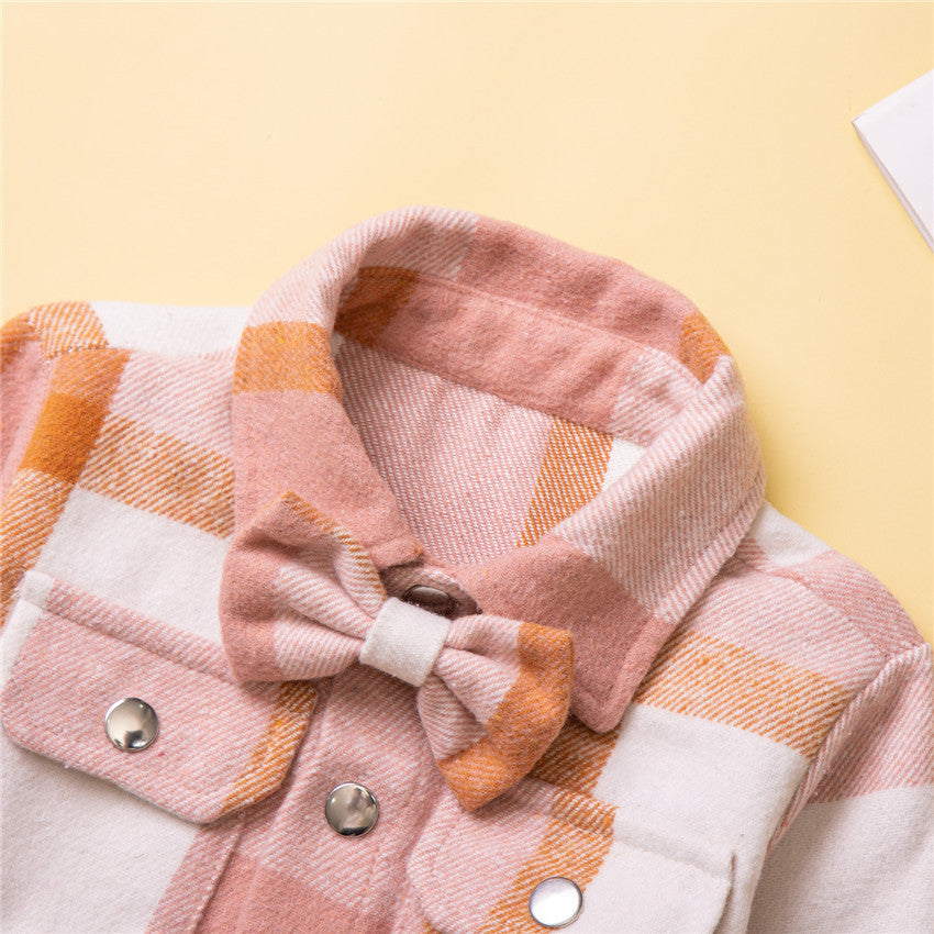 Boys Pink Tartan Checked Cotton Casual Shirt