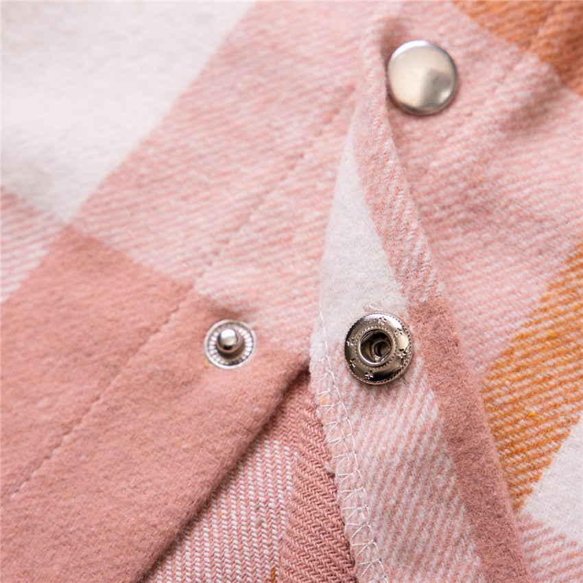 Boys Pink Tartan Checked Cotton Casual Shirt
