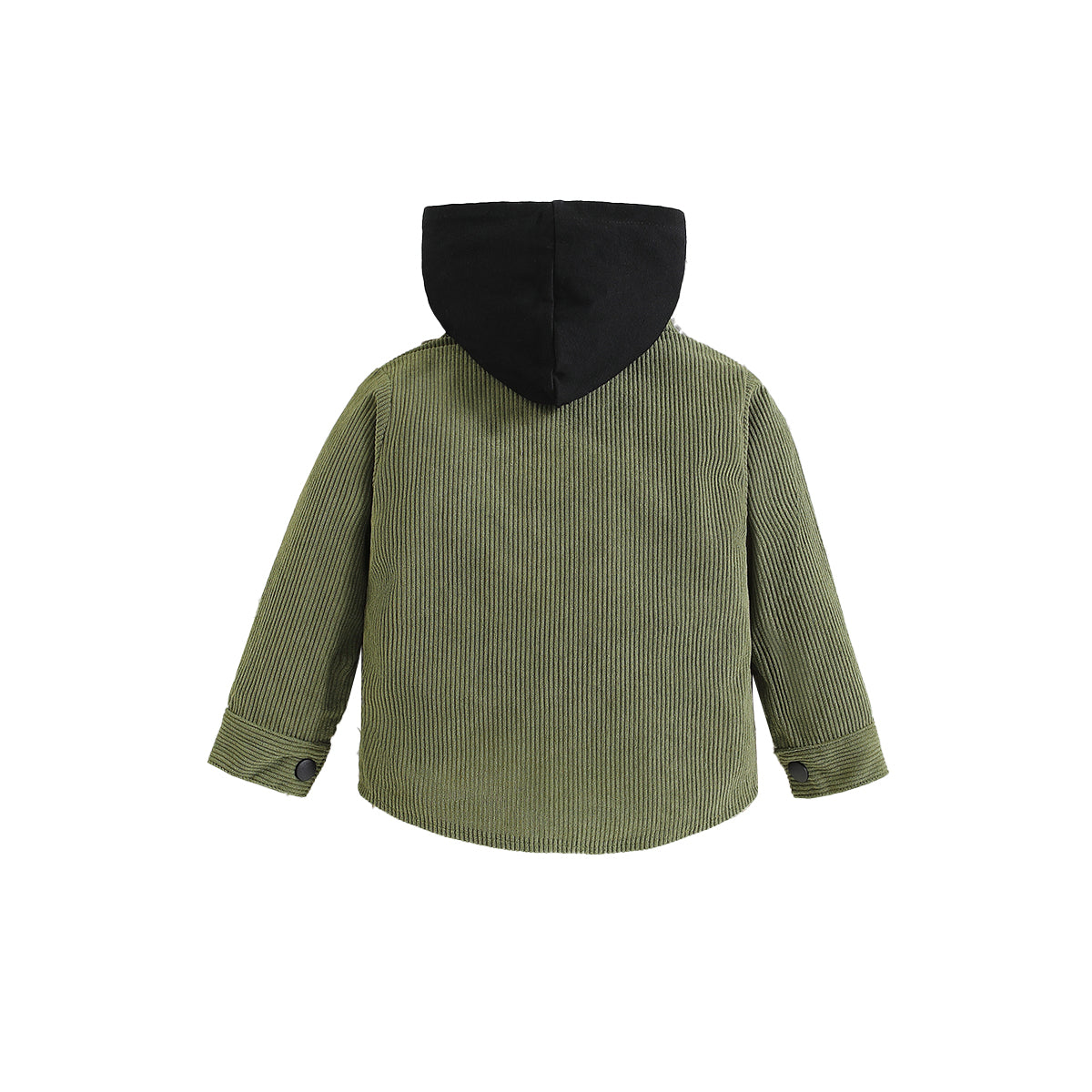 Green Infant Boys Self Designed Hooded Cotton Tailored Jacket