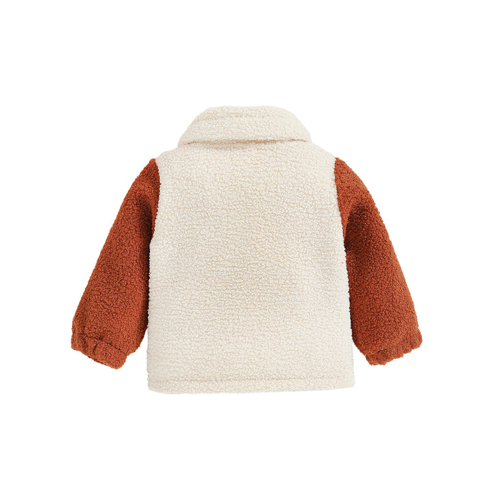 Boys Brown Colourblocked Insulator Cotton Tailored Jacket