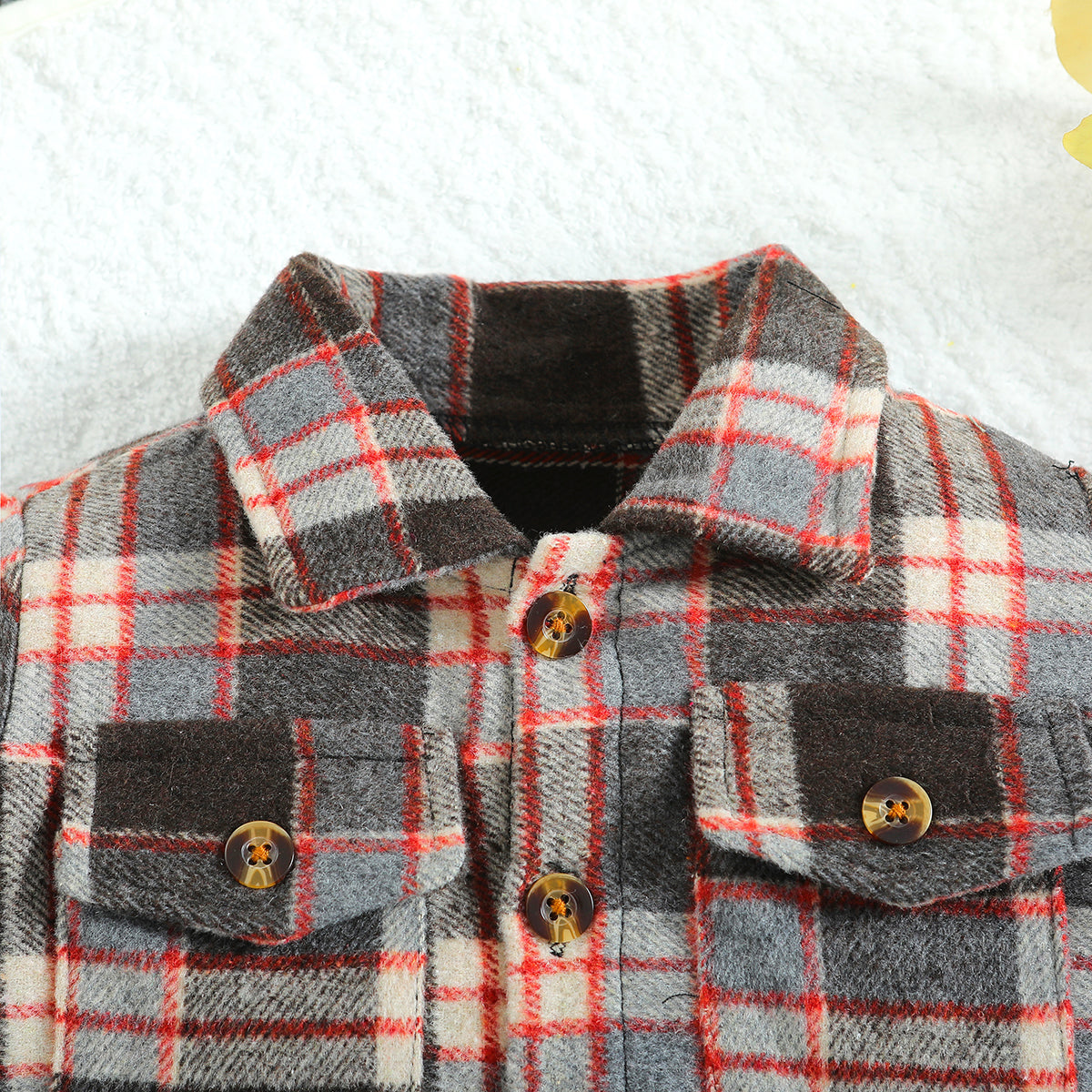 Boys Checked Windcheater Cotton Tailored Jacket
