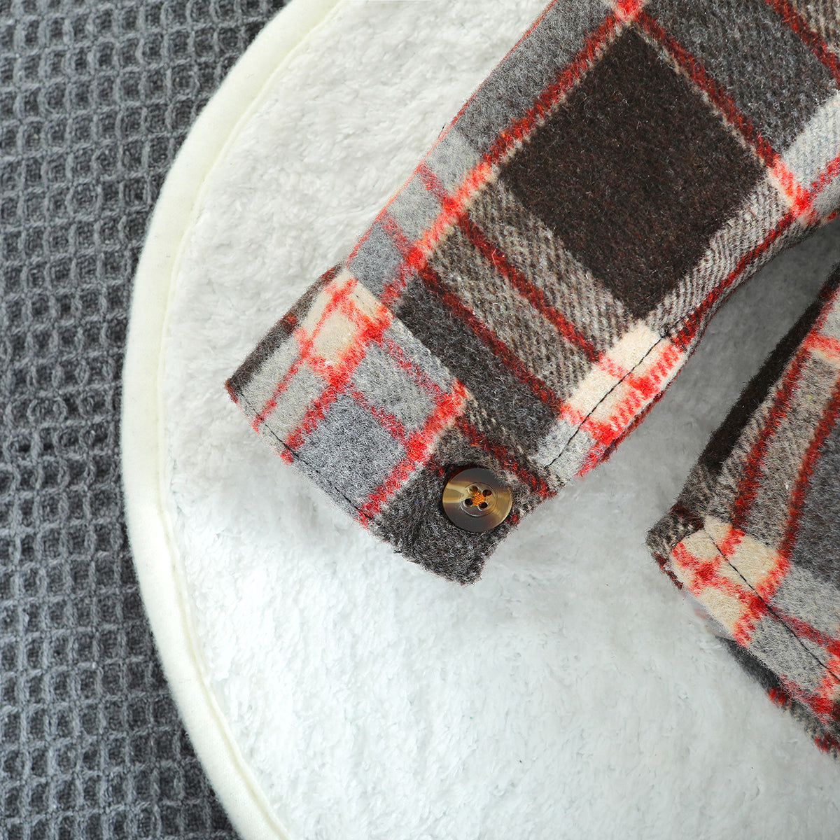 Boys Checked Windcheater Cotton Tailored Jacket