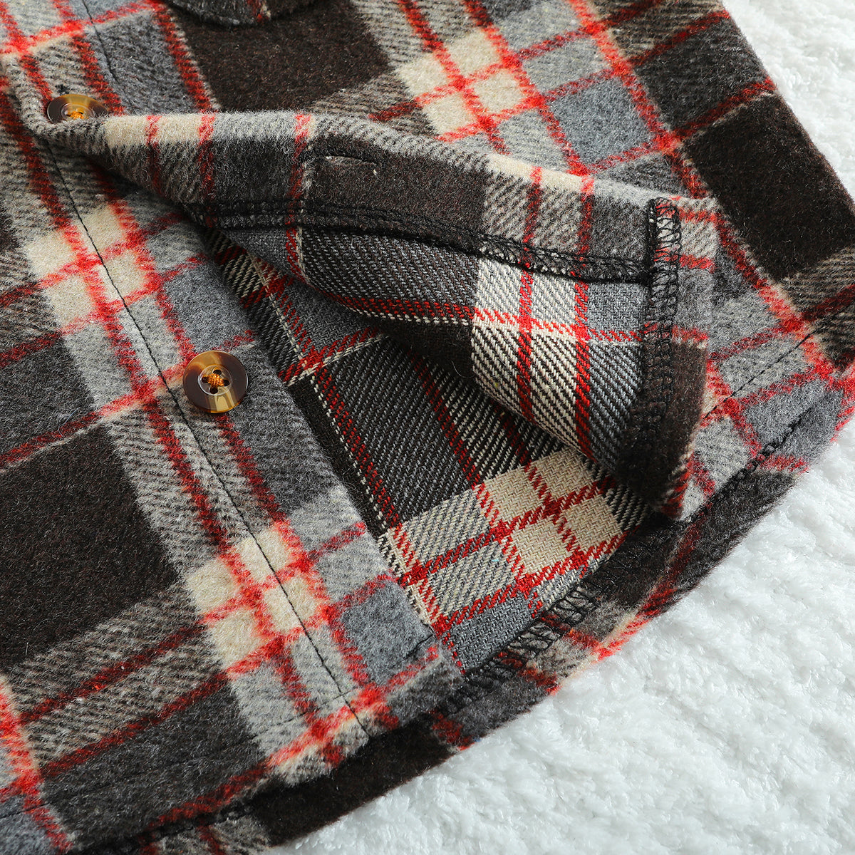 Boys Checked Windcheater Cotton Tailored Jacket