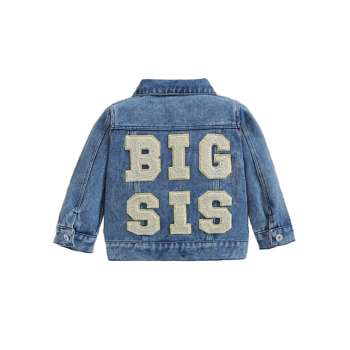 Girls Blue Washed Denim Jacket